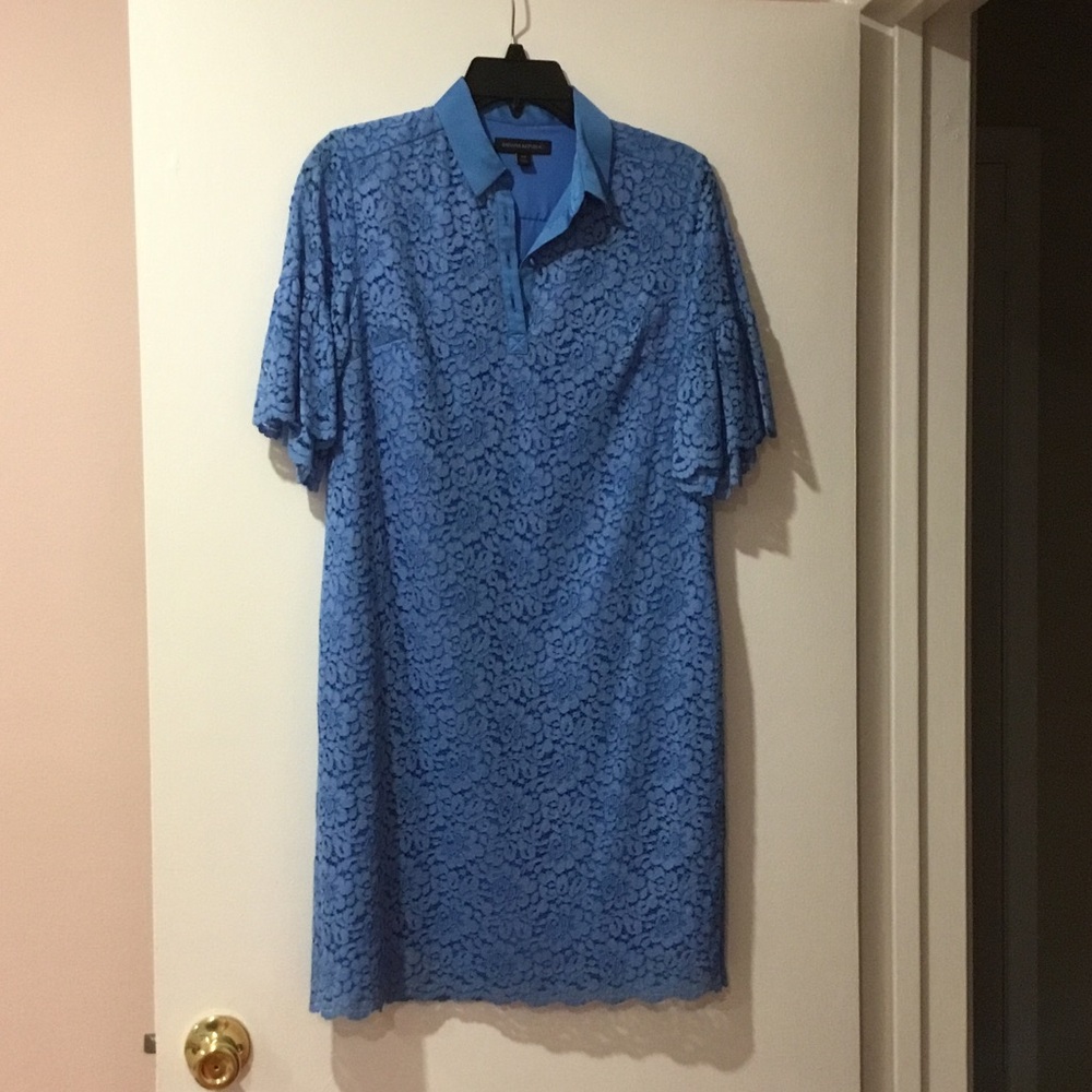 Banana Republic Sky Blue Lace Dress